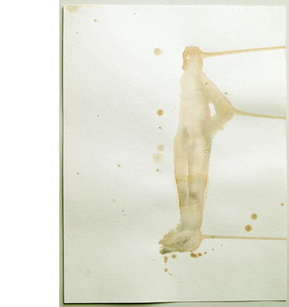 o.T., Tempera auf Papier, 48 x 36 cm, 2008